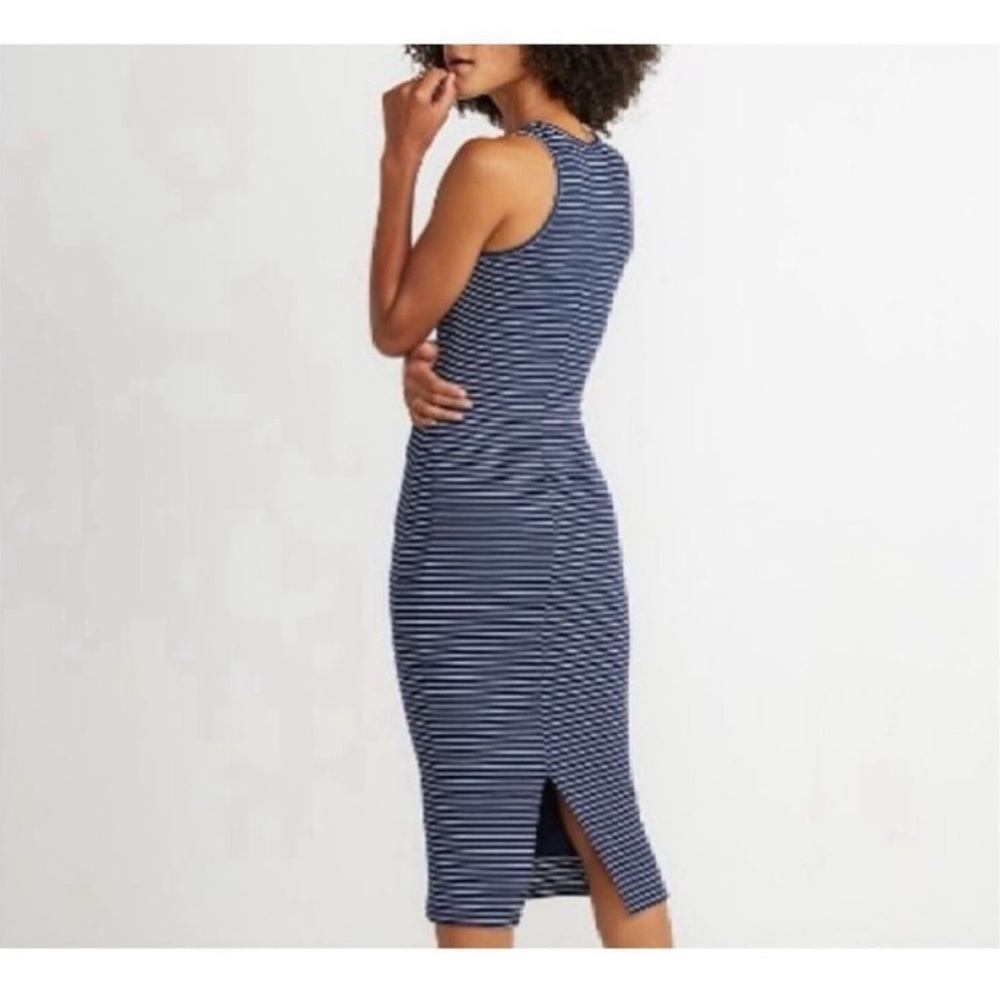 Marine Layer Lexi Navy and White Striped Dress- S